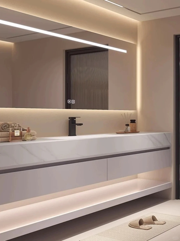 Modern Bathroom Vanity with Intelligent Mirror Cabinet