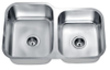 UPC Certificate 304 Stainless steel kitchen cabinet double basin sink SC-8052C