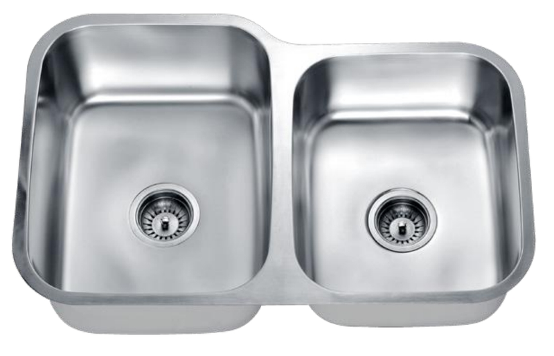 UPC Certificate 304 Stainless steel kitchen cabinet double basin sink SC-8052C