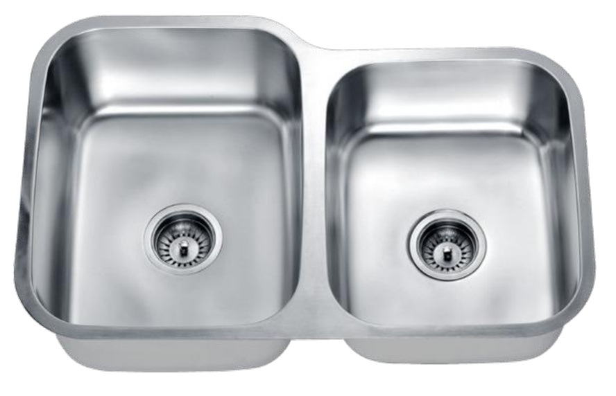 UPC Certificate 304 Stainless steel kitchen cabinet double basin sink SC-8052C