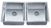 1.2mm thickness 304 Stainless steel kitchen cabinet double basin sink SC-8643C