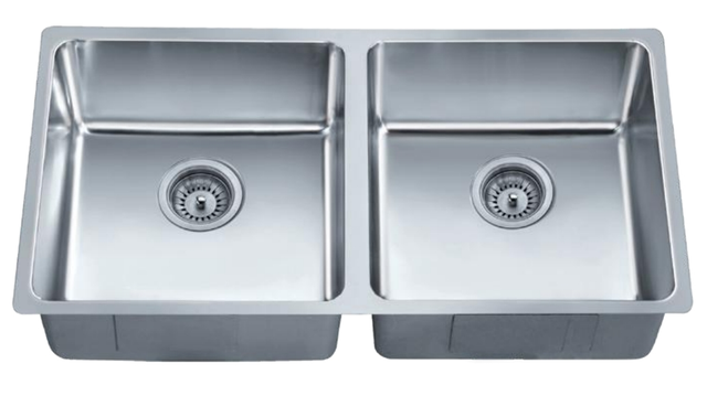 1.2mm thickness 304 Stainless steel kitchen cabinet double basin sink SC-8643C