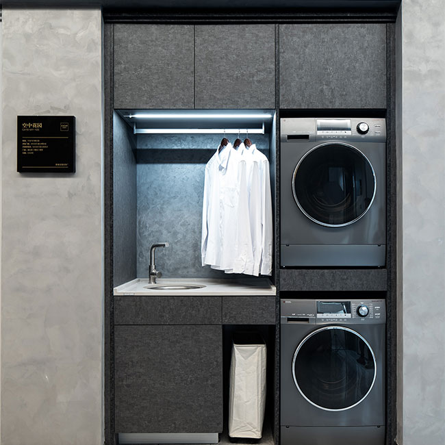 Multi-functional Modern Independent Balcony Laundry Cabinet Laundry Closet