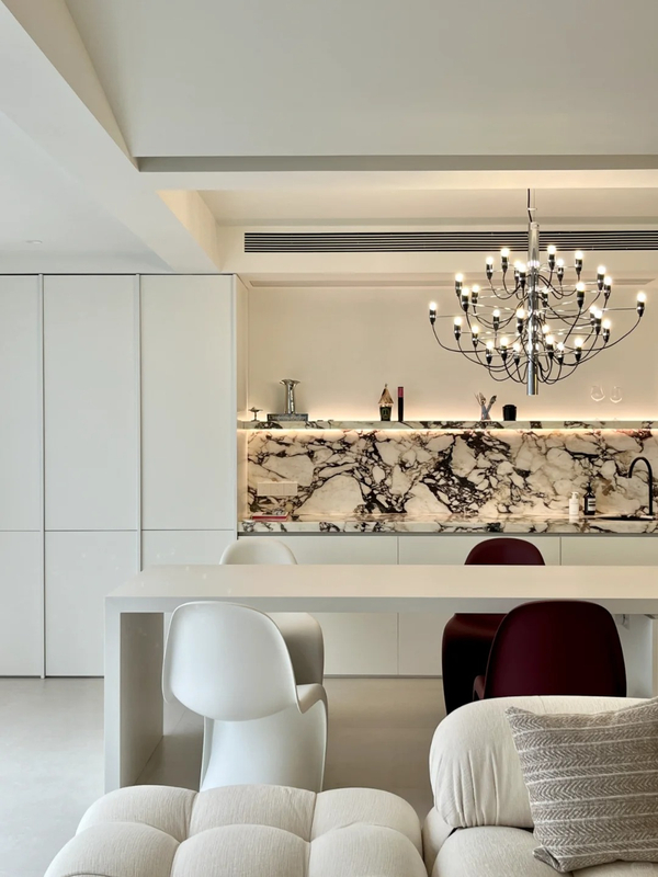 Elegant Dining Room: A Symphony of Style with Cabinets And Dining Table