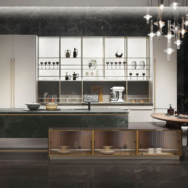 Exquisite High - End Open - Concept Kitchen Cabinets