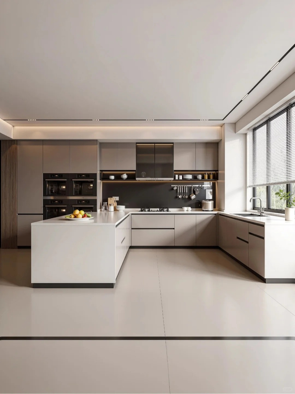 Modern and Simple Open - style Kitchen Cabinets, Creating a Stylish Cooking Space